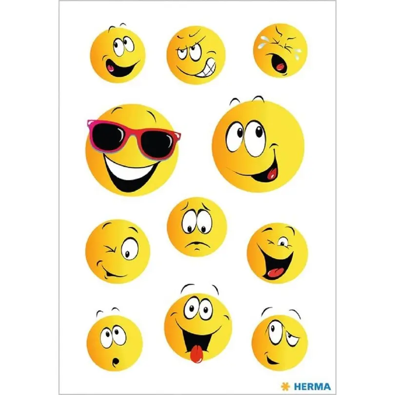 Sticker 3er-Set Happy Face