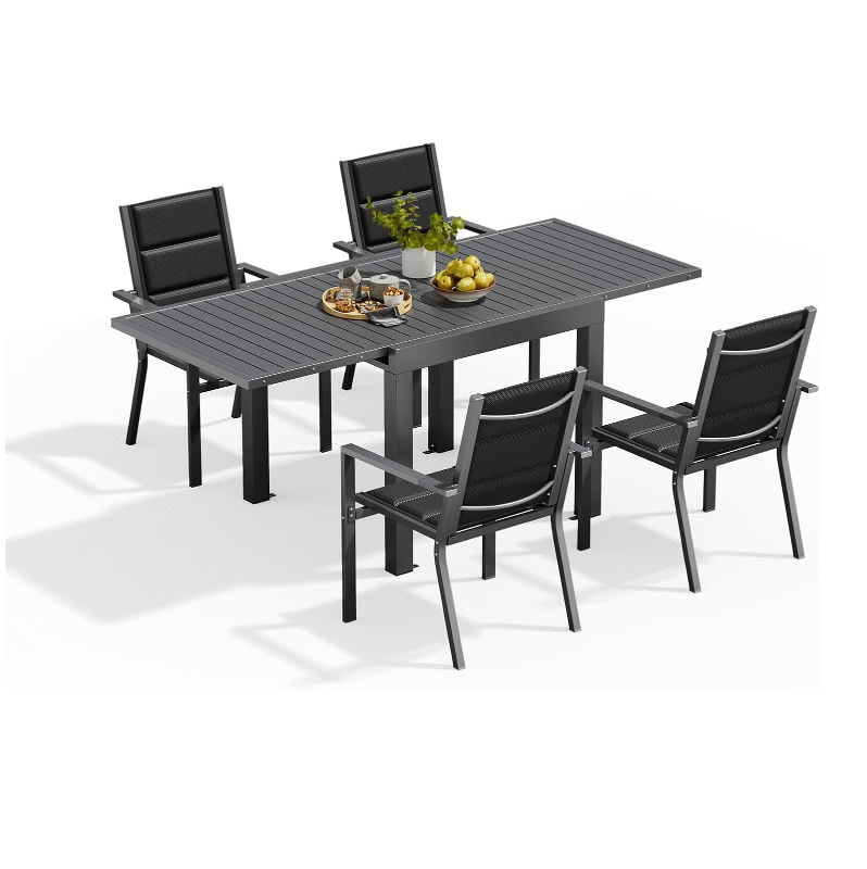 Devoko Garden Furniture Set Aluminium Table and Chairs Set .Patio Furniture Sets Outdoor Lounge