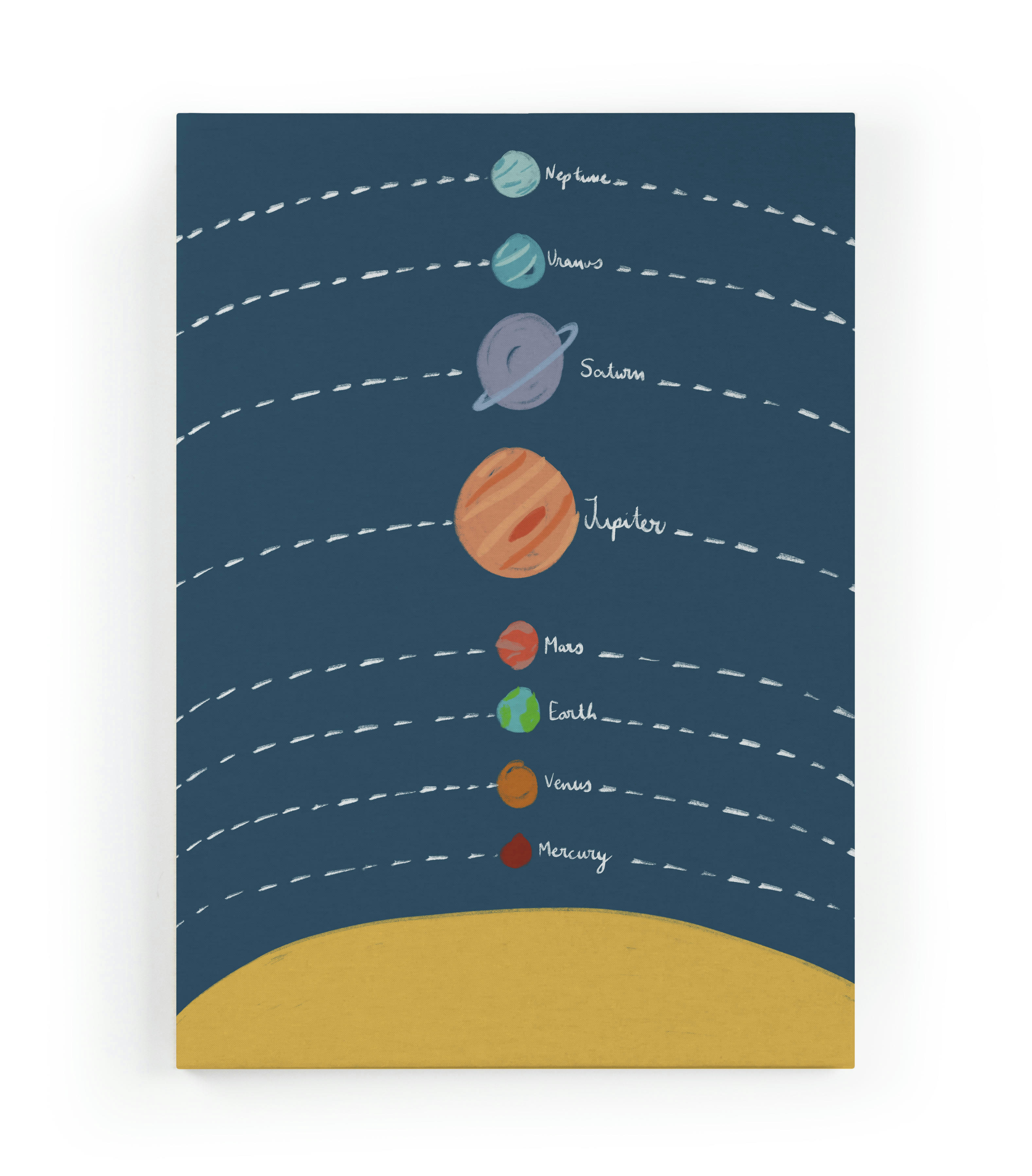 UNIVERSE BLUE - Peinture sur toile 60x40 Imprimé univers bleu