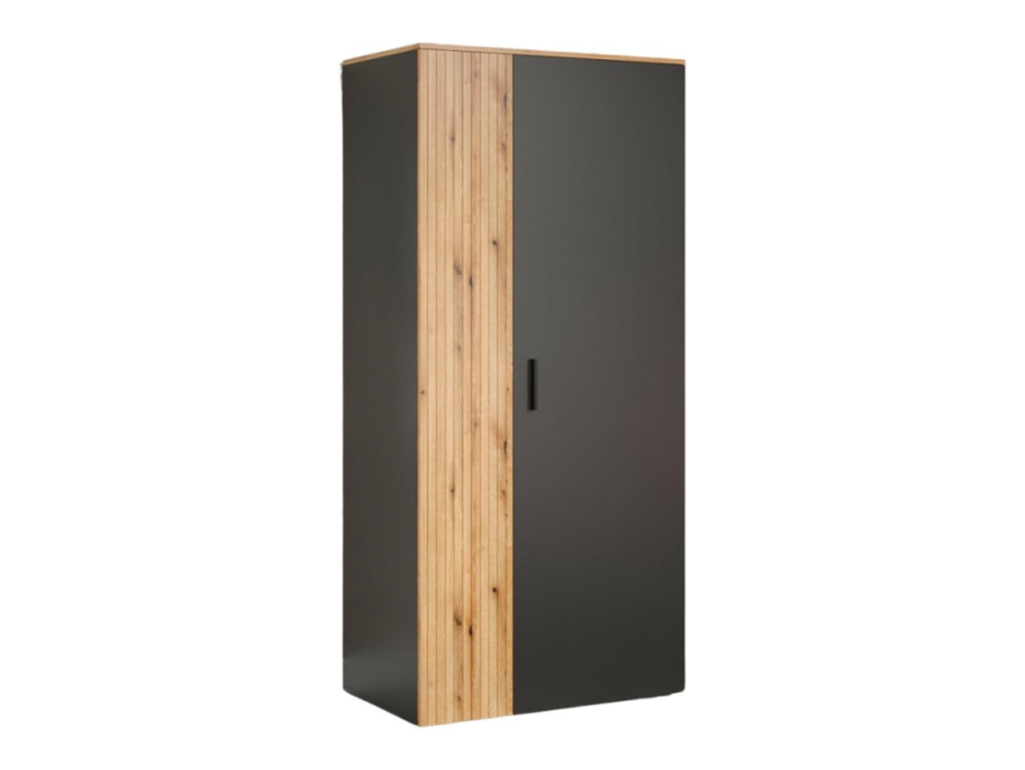 Szafa dwudrzwiowa Esteban 90 cm grafit/dąb evok