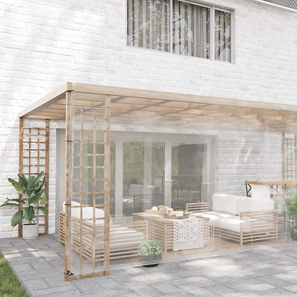 Bâche transparente avec œillets 6x8 m PVC