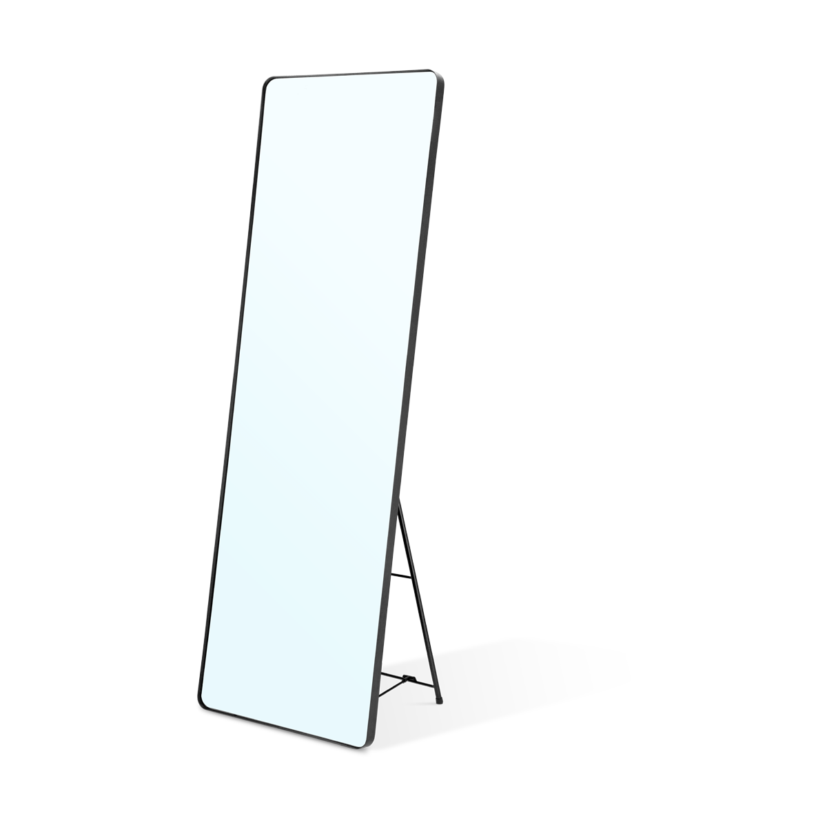 Villa Collection Verdal Passpiegel met Standaard 140 x 45 cm - Zwart