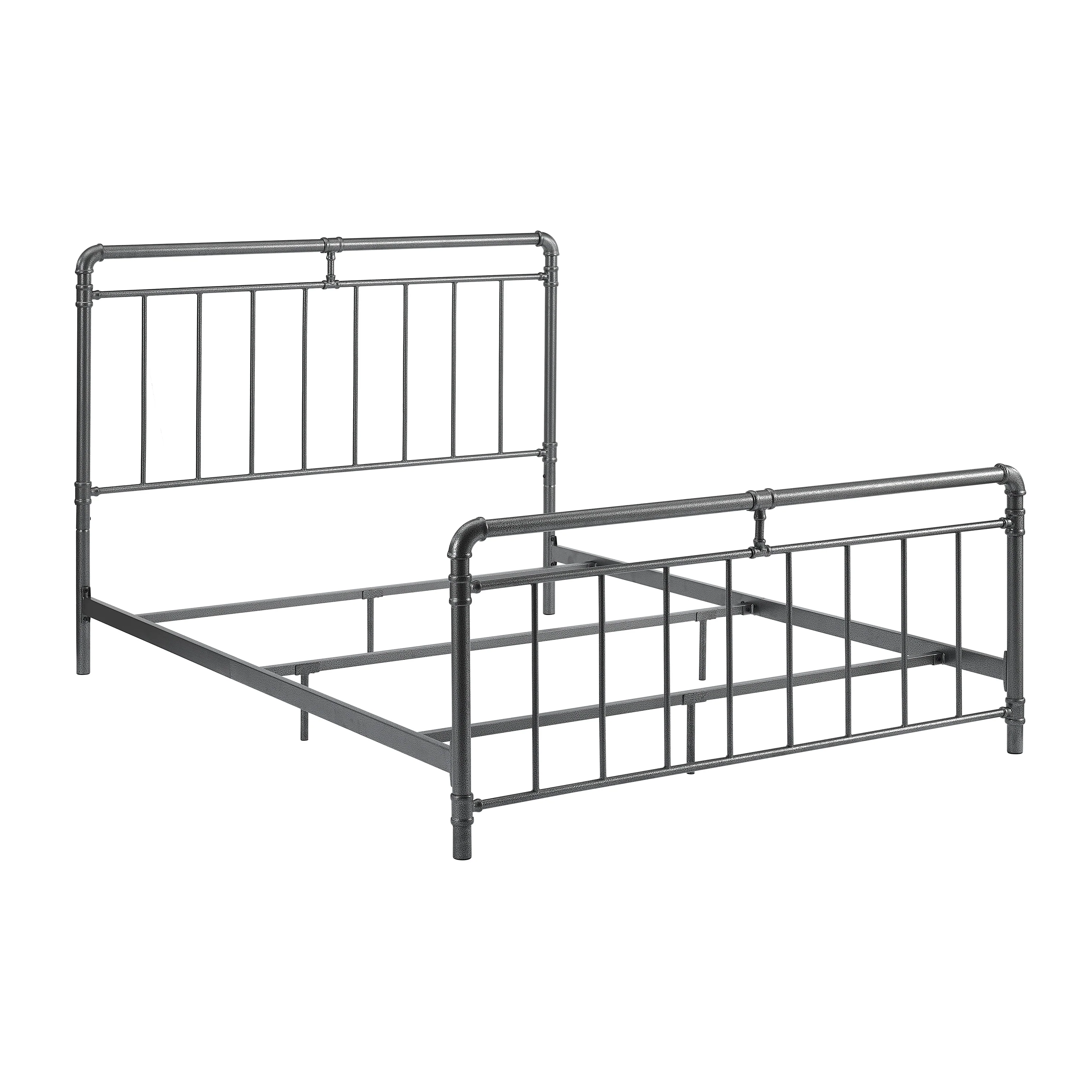Corvus Meitner Vintage Charcoal Metal Bed