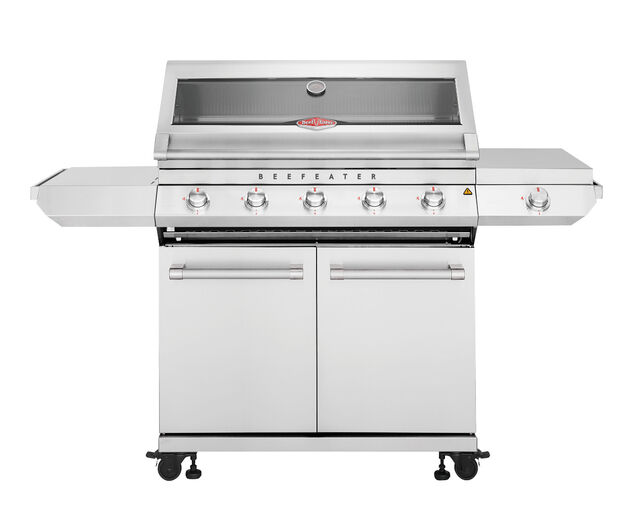 BeefEater 7000 Classic 5 Burner BBQ on Side Burner Cart
