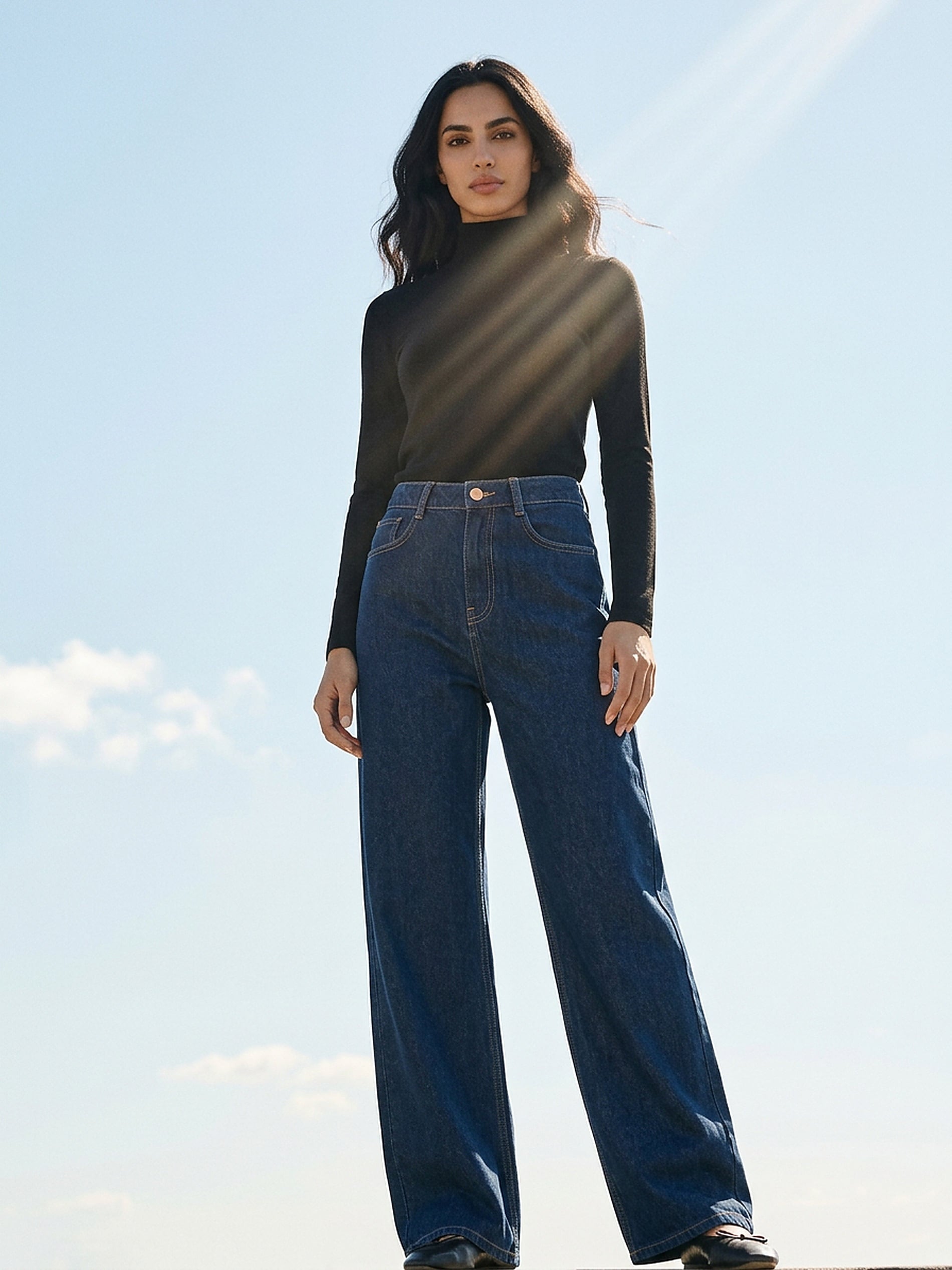 Jeansy wide leg