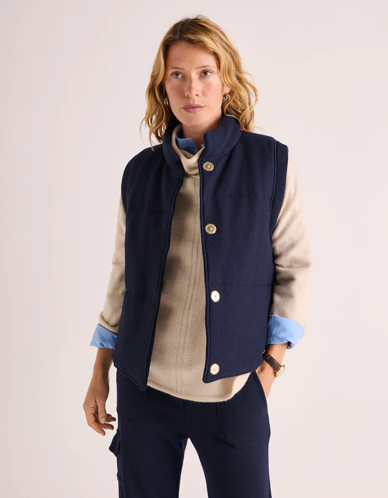 Veste doudoune matelassée maille milano en laine mérinos NOE1927/88098/319