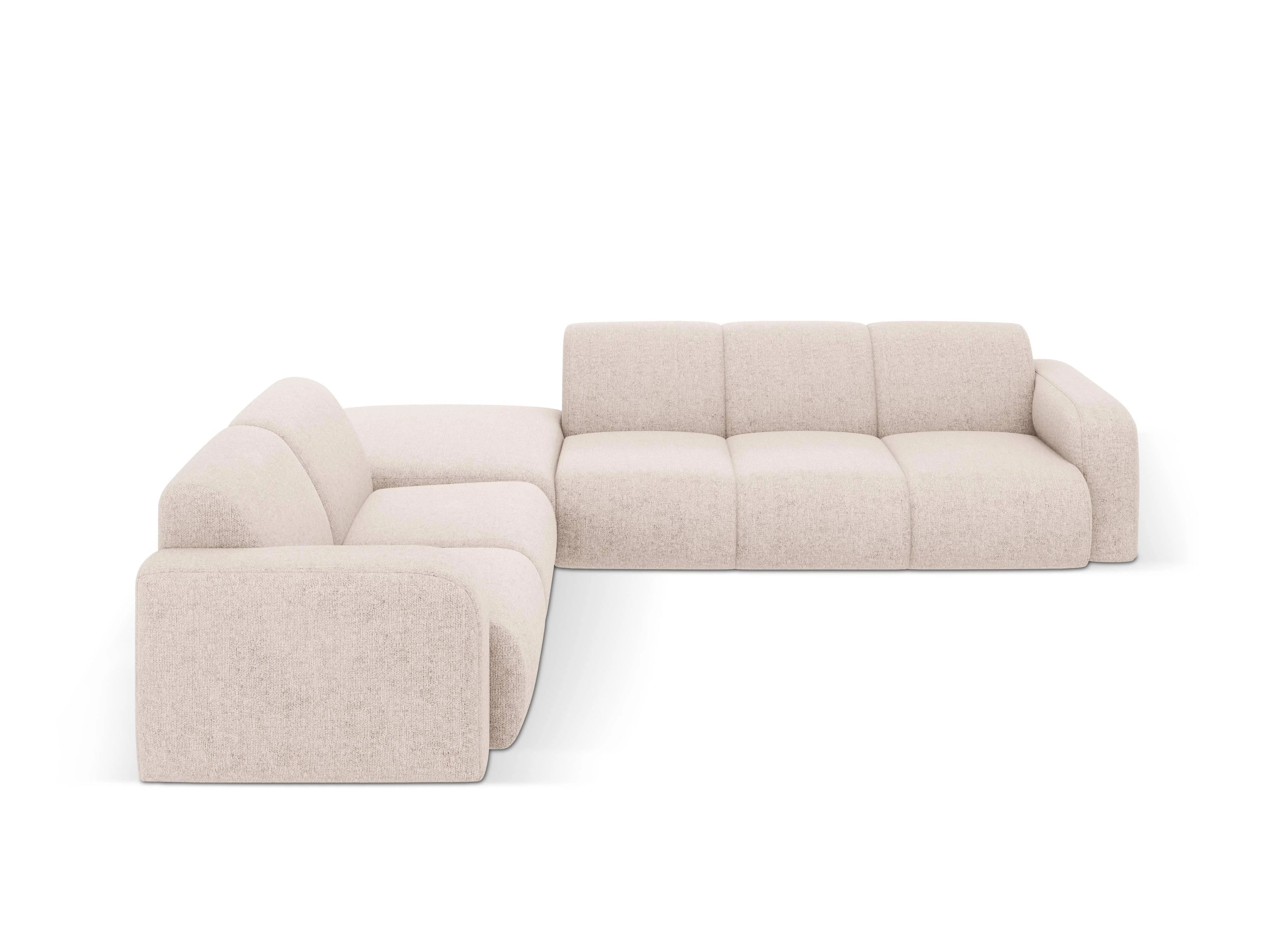 Hoekbank Lola links chenille met hocker