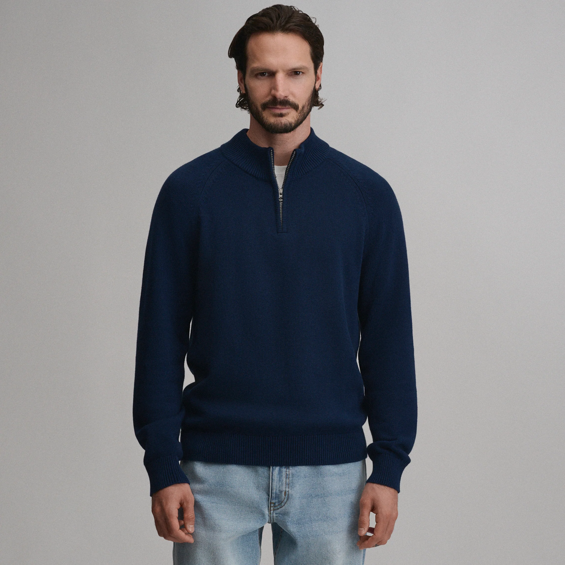 Men's Classic Quarter-Zip Sweater