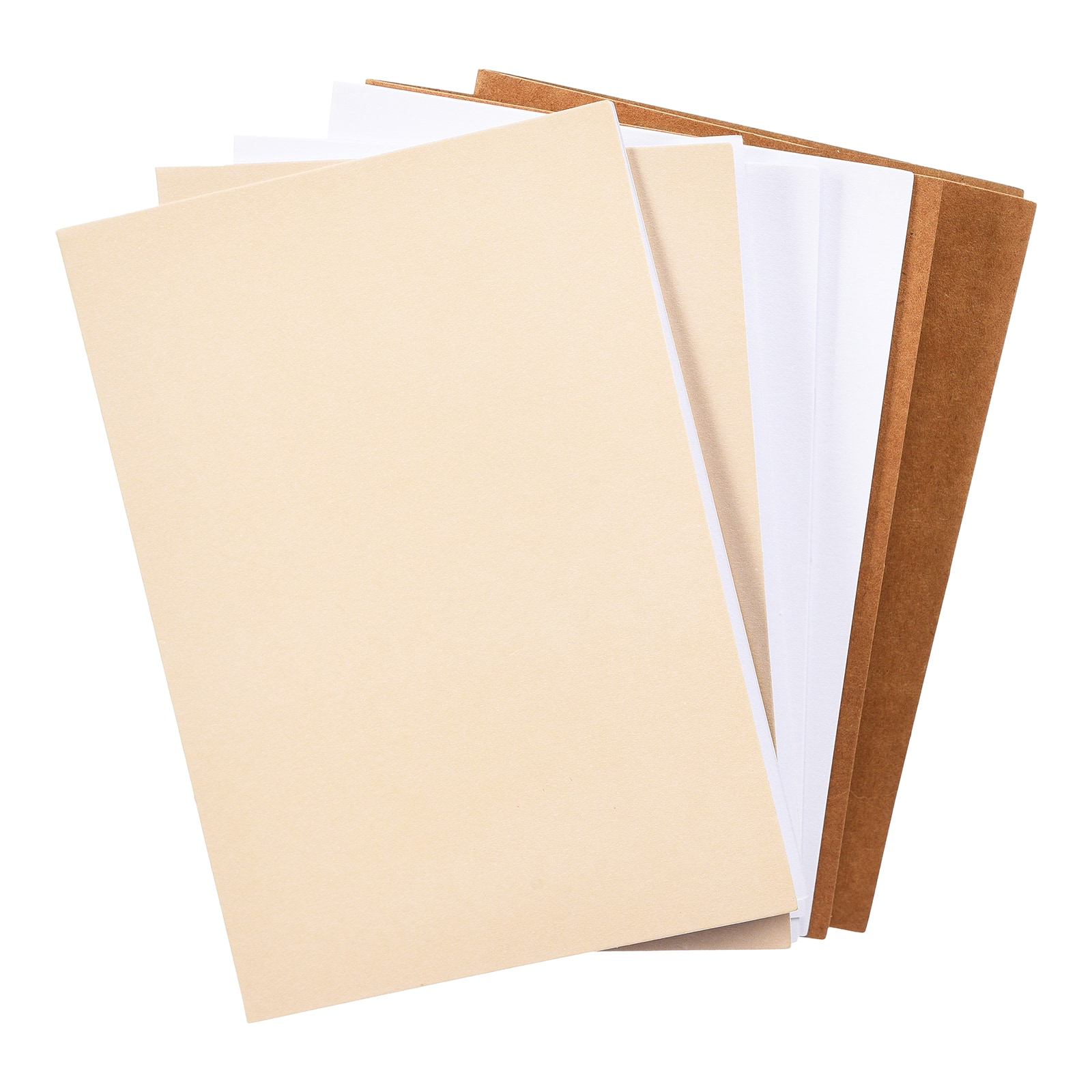 Klappkarten-Set Beige,L 175 x B 110 mm, 6 -tlg.