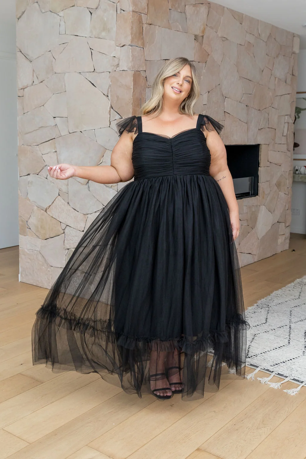 Princess Maxi Dress in Black