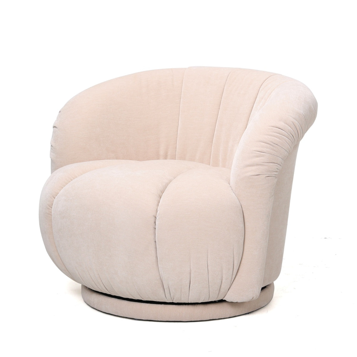 DÉJA Living Fauteuil Arby - Beige Stof/Metaal - 86x84x70cm