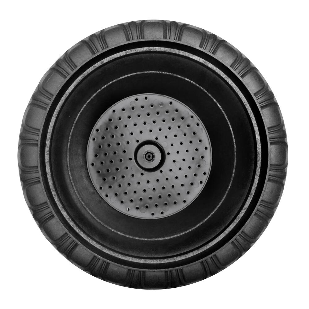 CANVAS Tuxedo Urn Self Watering Round Planter, 23-in, Black