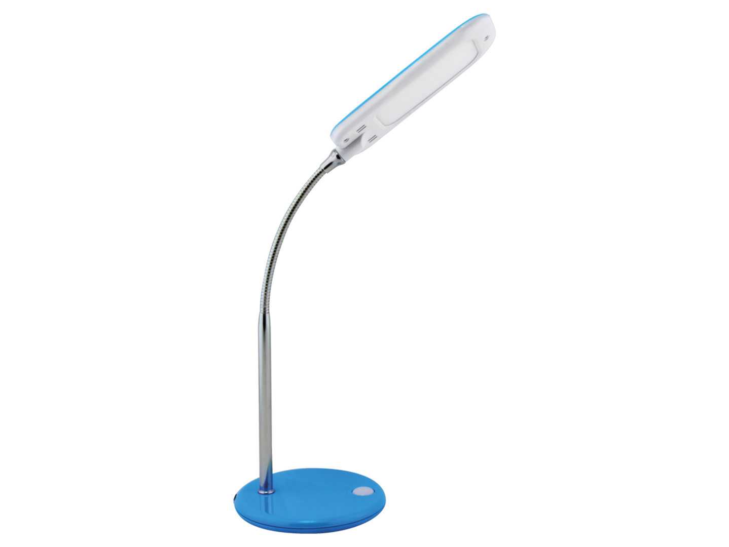 Lampka biurkowa Dori LED stalowa niebieska