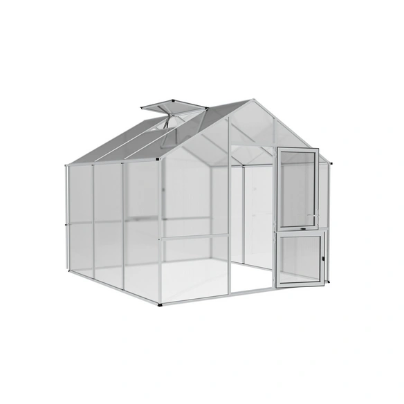 Gewächshaus »Lilie«, 9,6 m², Kunststoff/Aluminium, winterfest