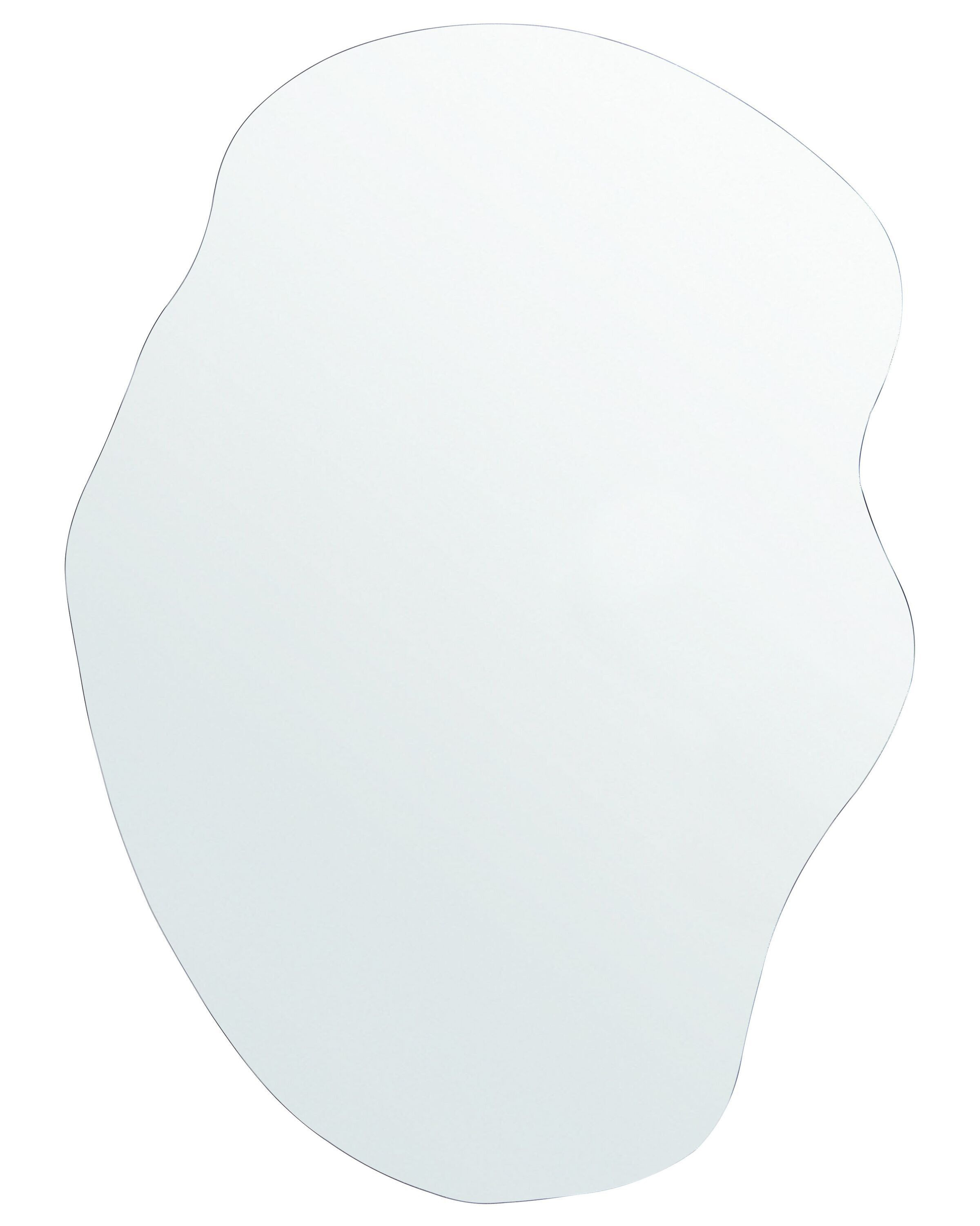 Lustro wiszące szklane 50x70 srebrne