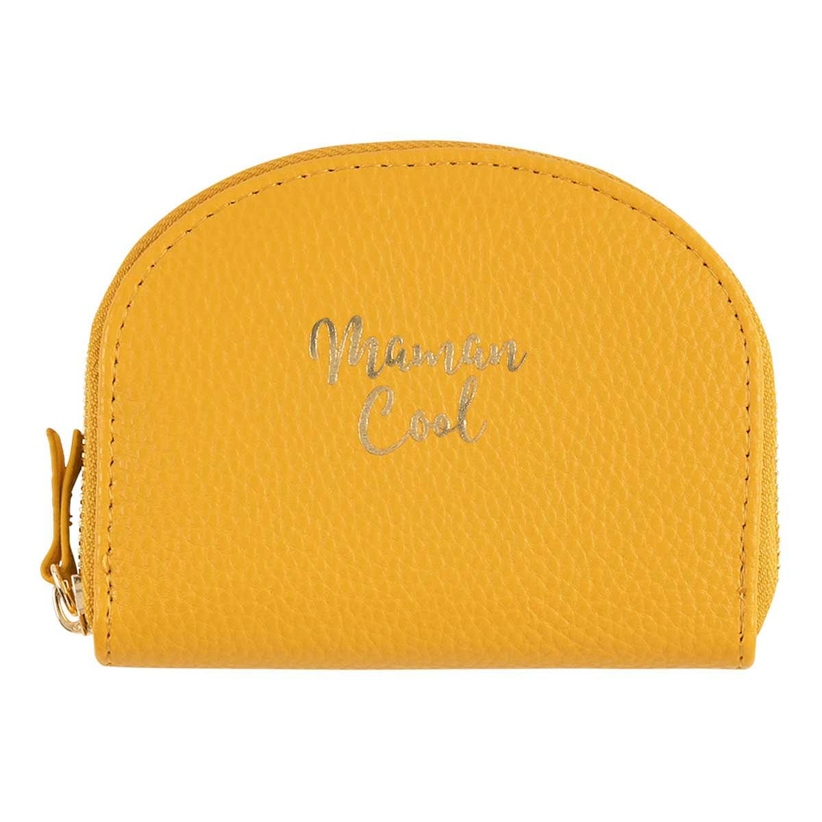 - Porte-monnaie - Maman Cool - Jaune Moutarde