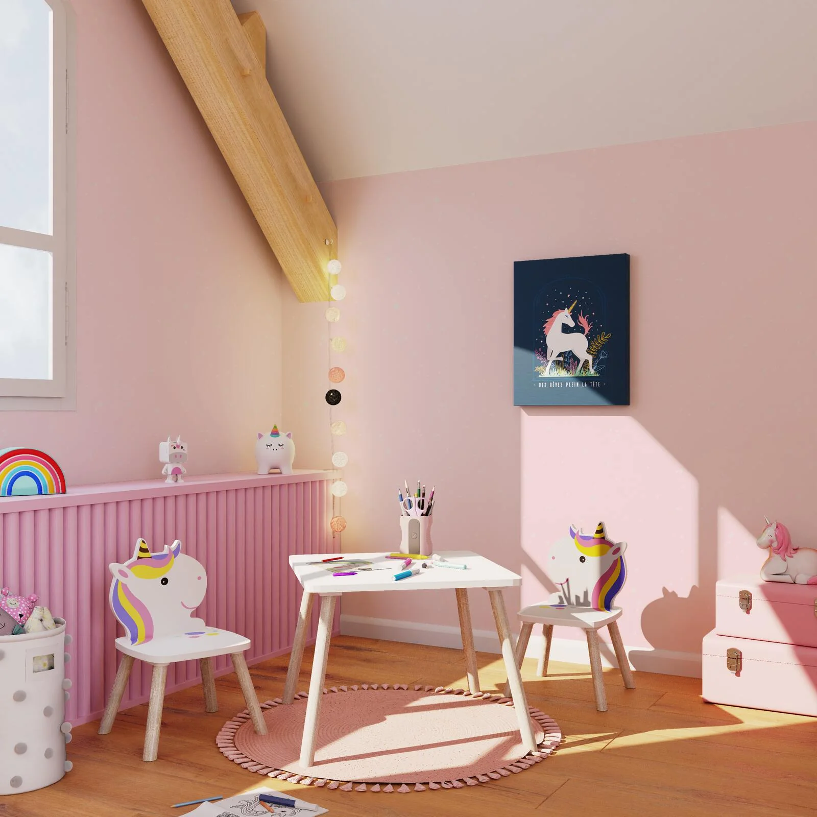 Poussière d'étoiles Peinture Peinture rose Adara 2 L
