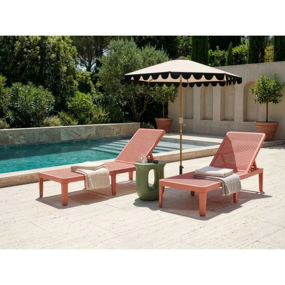 OSSI - Ligstoel - Rood - Polypropyleen