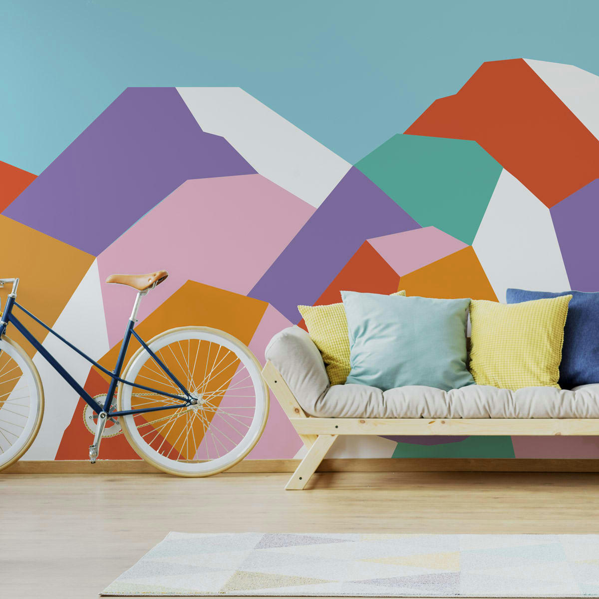 - Papier peint panoramique glacier blanc 450 x 250 cm