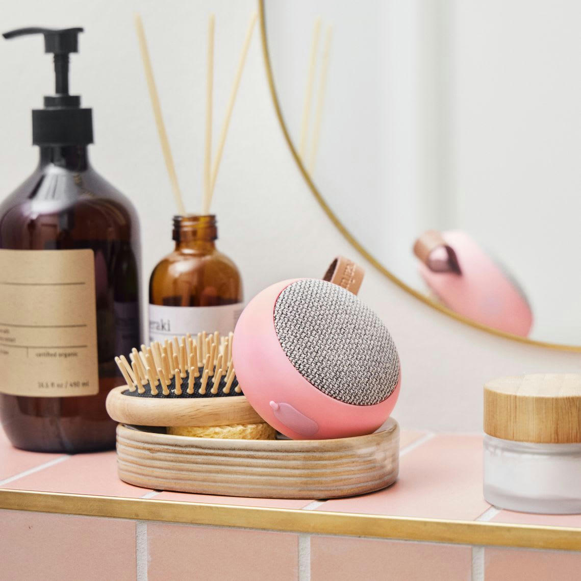 - Enceinte bluetooth aGO 2 fabric Fresh Pink