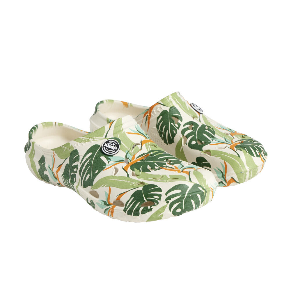 Sabots Hipps femme plastique motif tropical 40/41