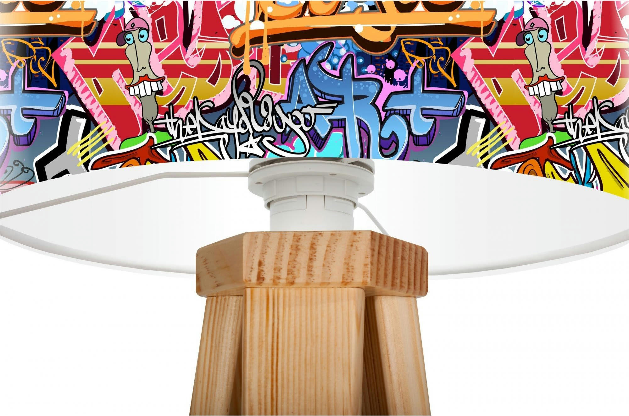 KIDS - Lampe de chevet enfant Bois Multicolore 30x30x45 cm