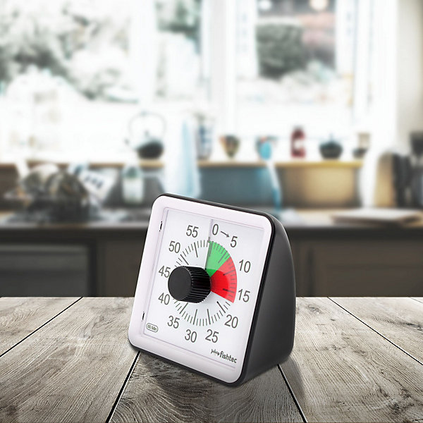 Minuteur cuisine electronique magnetique inox FISHTEC 60 minutes alarme reglable