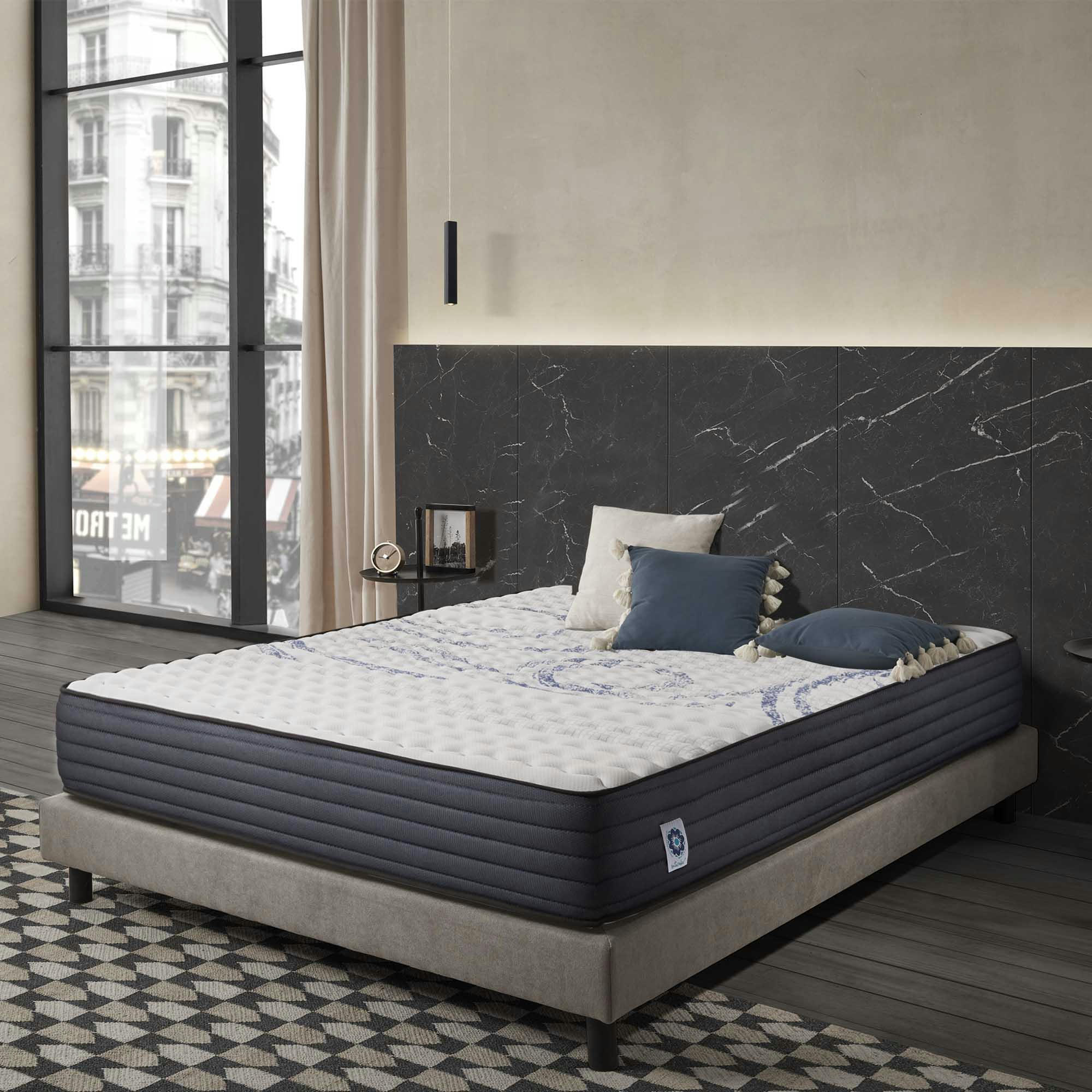 PERFECT SLEEP 20 - Matelas 90x200 cm - Blue Latex, Mousse HR, 20 cm