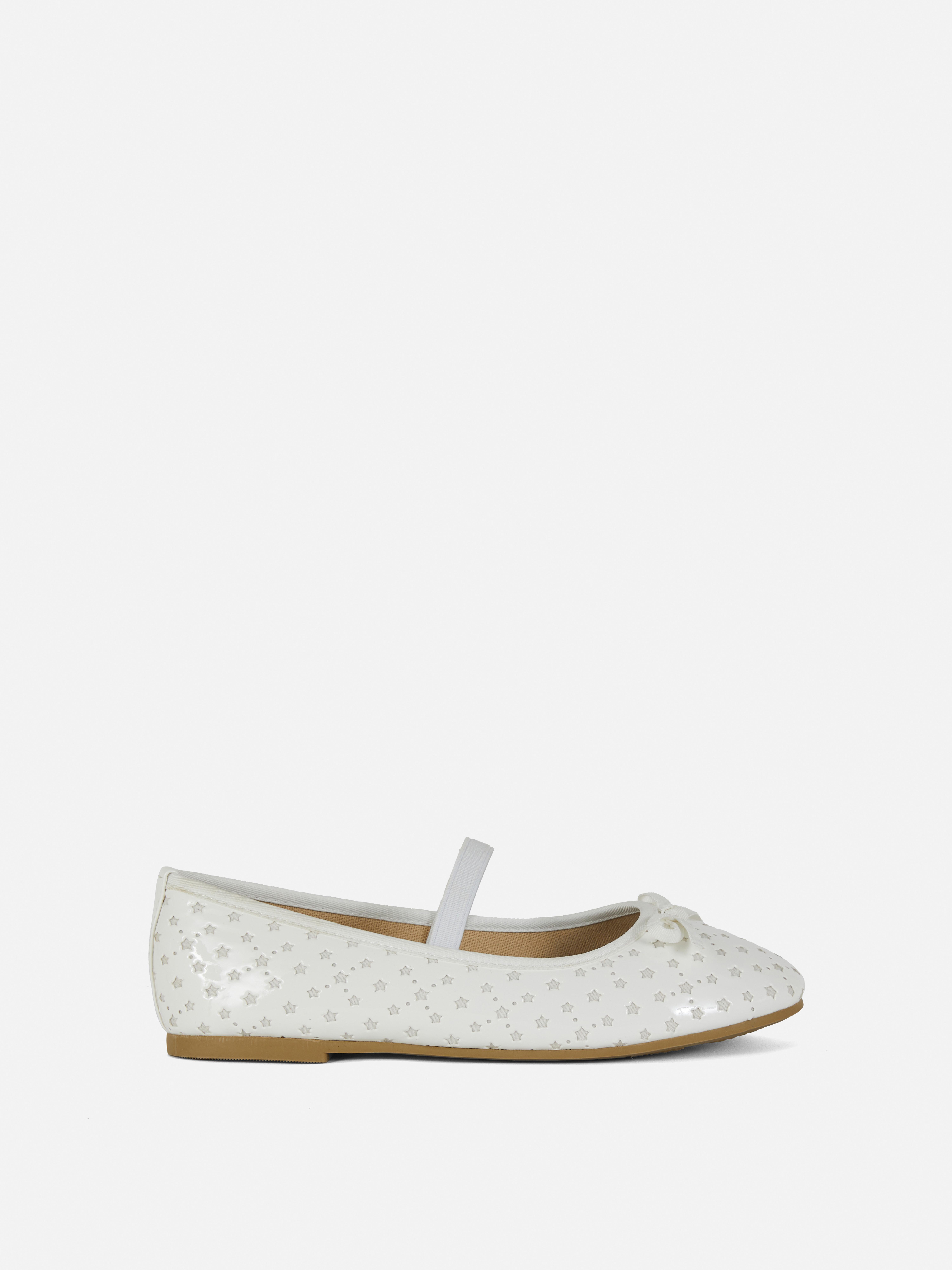 Star Laser Cut Ballet Pumps