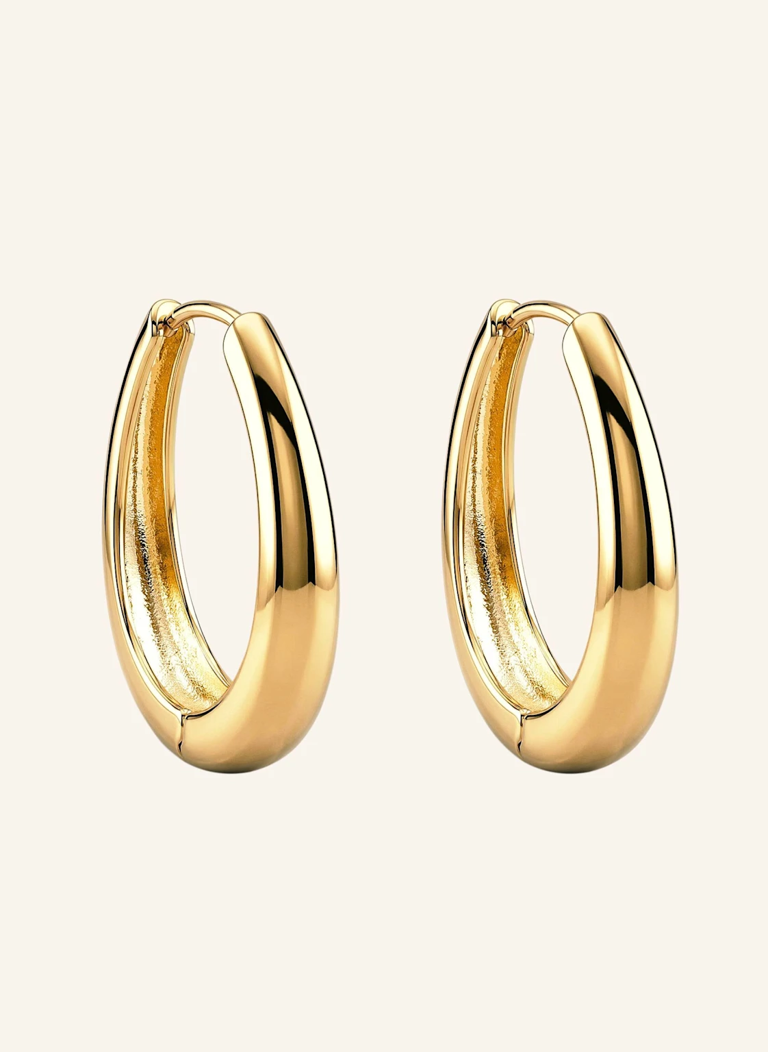 Pompidou Creolen DIVINE OVAL HOOPS by GLAMBOU
