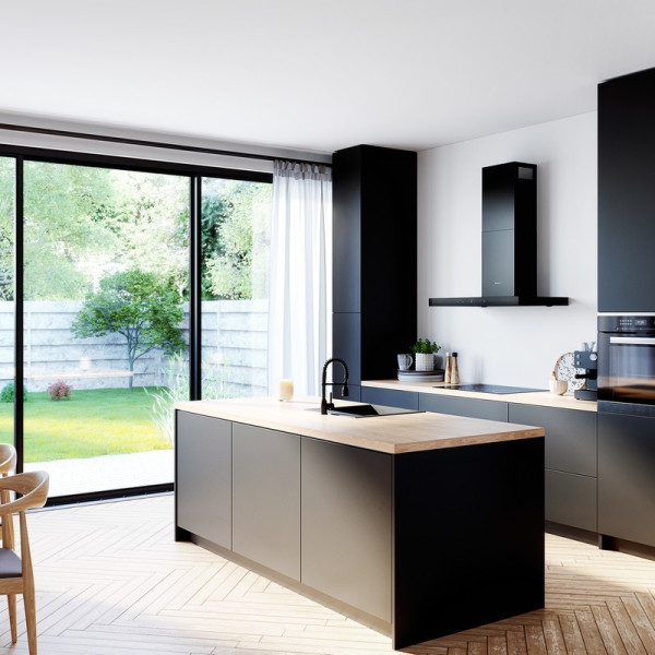 VERTA 90.2 BLACK Okap kuchenny