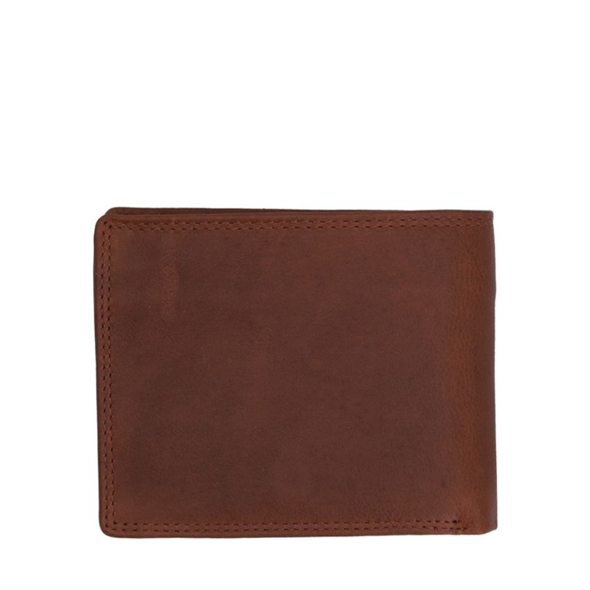 Manfield Cognac leren portemonnee