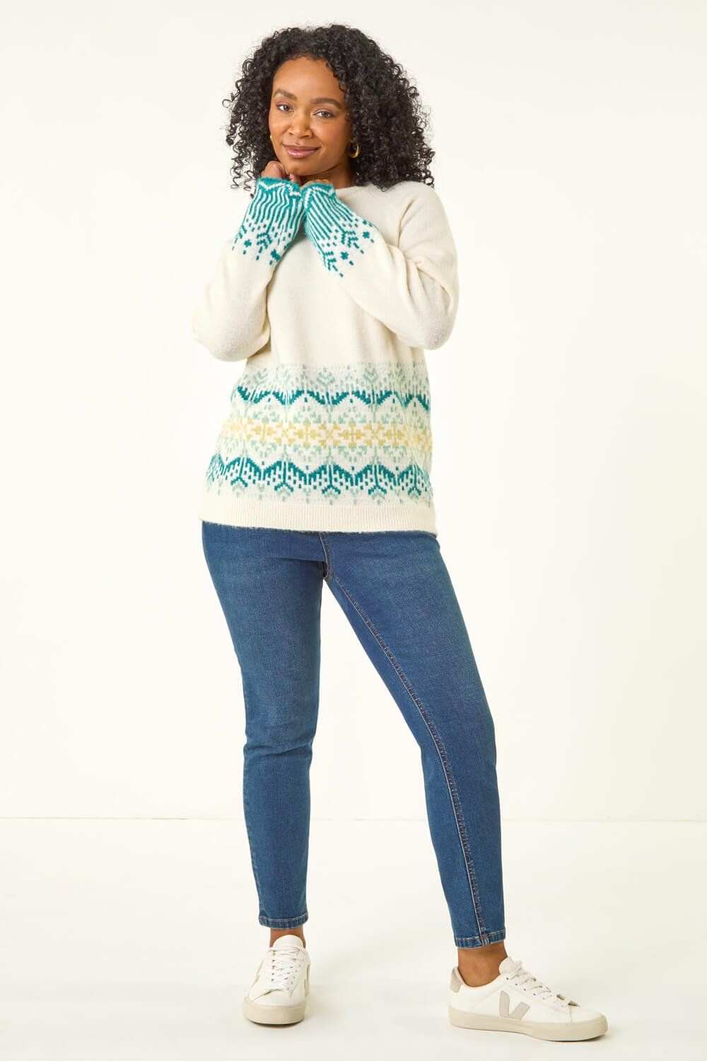 Roman Petite Fairisle Knit Jumper