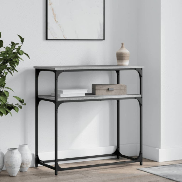 VidaXL Szary 75 x 35.5 x 75 cm Materiał drewnopochodny