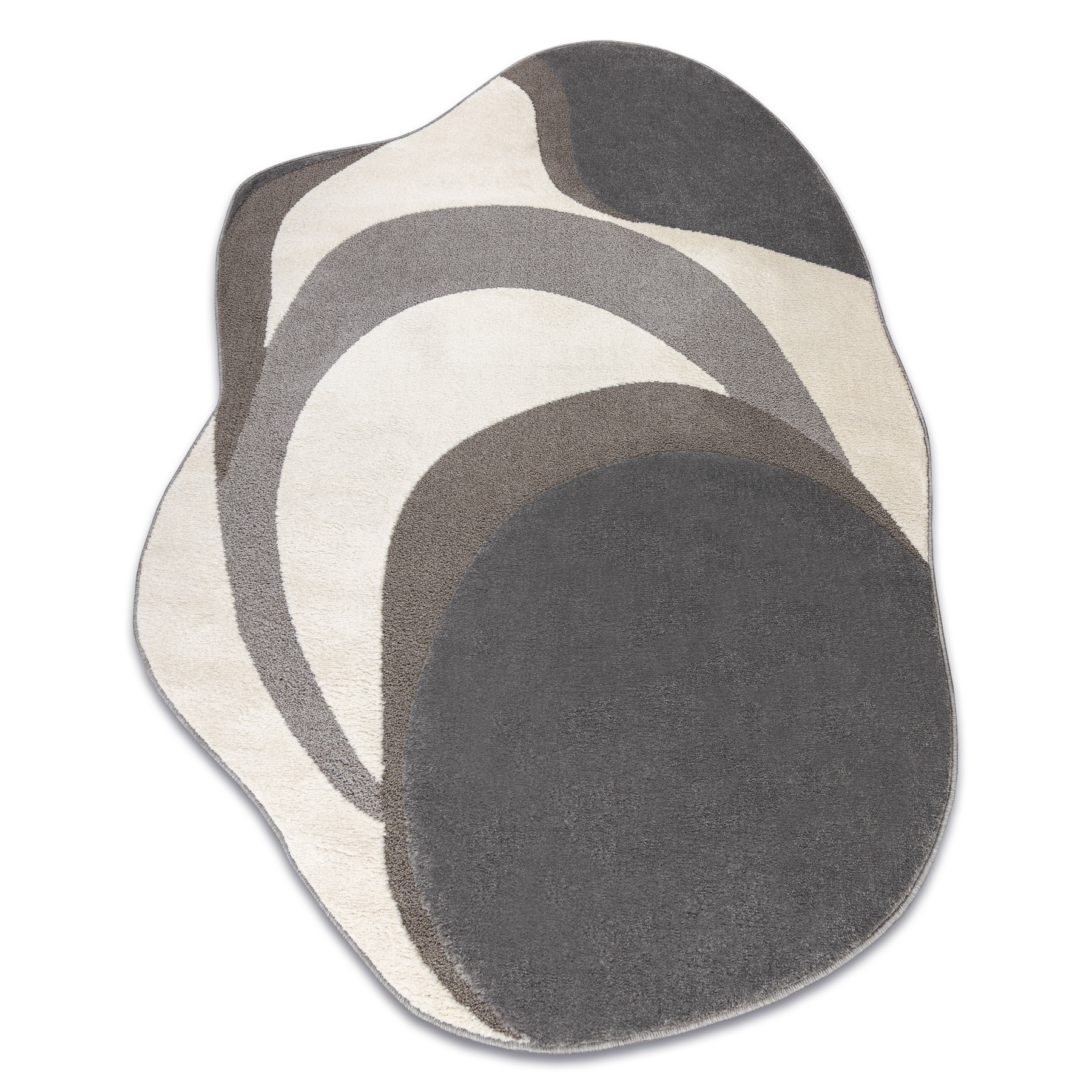 Dywan DUNE 8085 SHAPE krem / szary - Abstrakcja, strukturalny, 133x190 cm