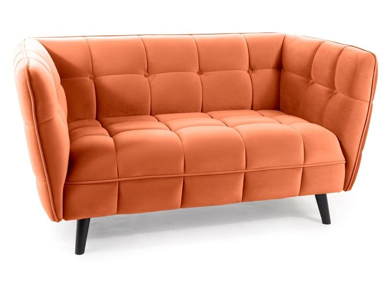 Sofa Castello Velvet 2 cynamonowa