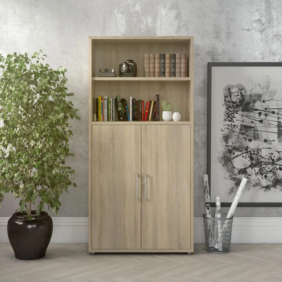 Boekenkast Naturel - 90x185x45cm - Prima