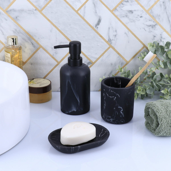 Dozownik na mydło Everist Black Marble 200 ml