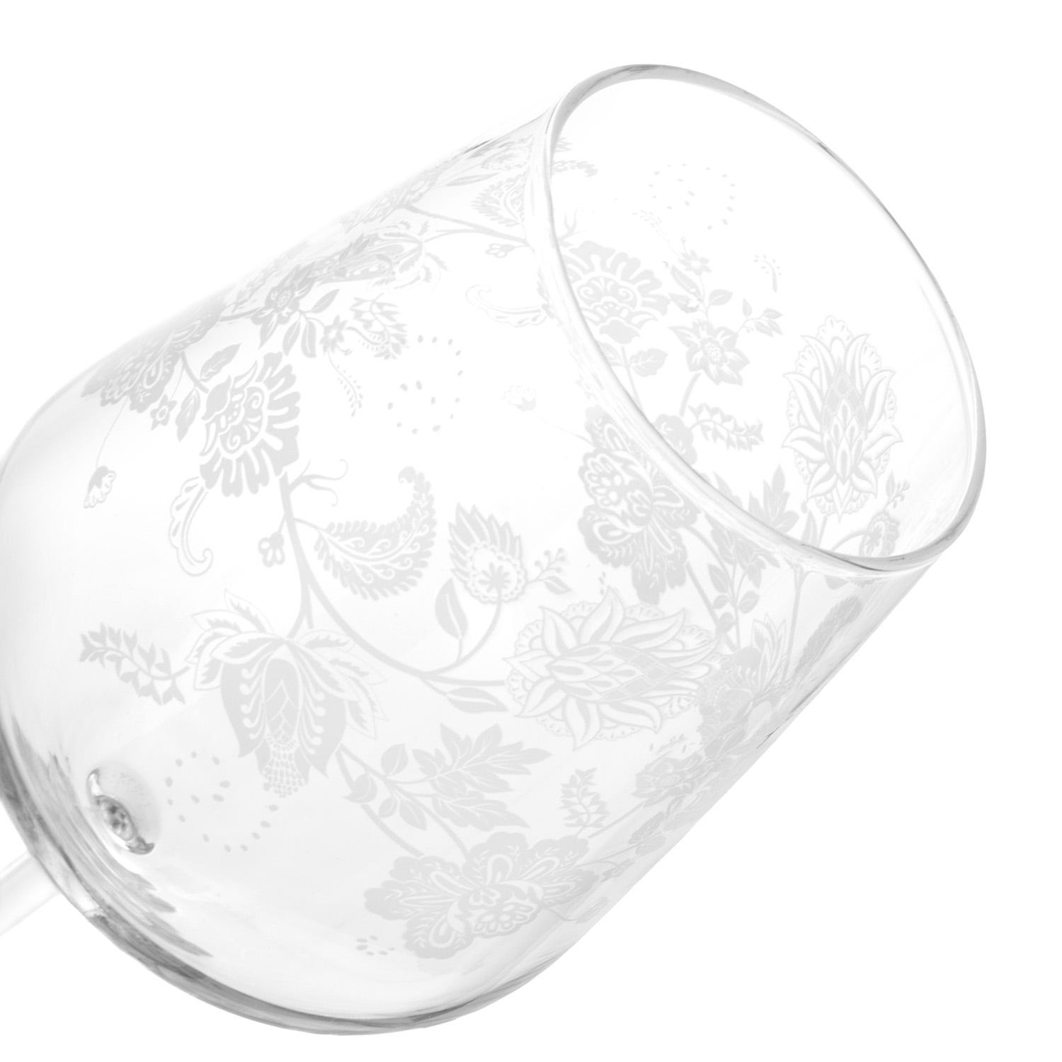 Set 4 calici Romance con decoro