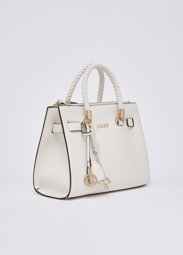 Borsa satchel piccola con charms