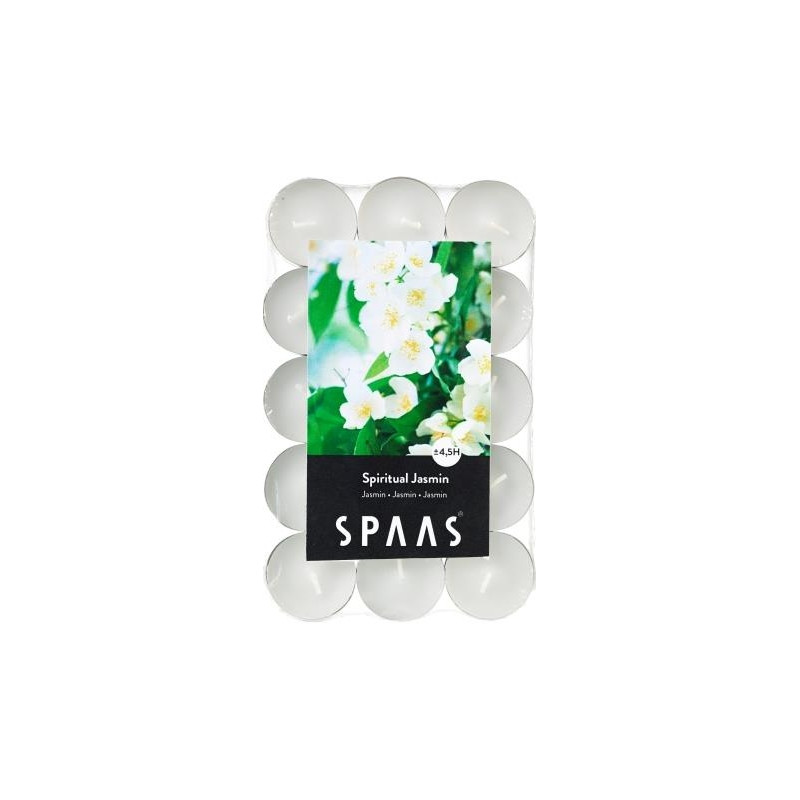 Bougie chauffe-plats parfumée jasmin 30 pièces