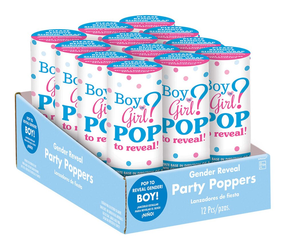 Pink Confetti Girl Poppers