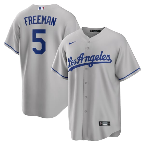 Freddie Freeman Los Angeles Dodgers Nike Road Replica Player Jersey - Gray/Royal/White