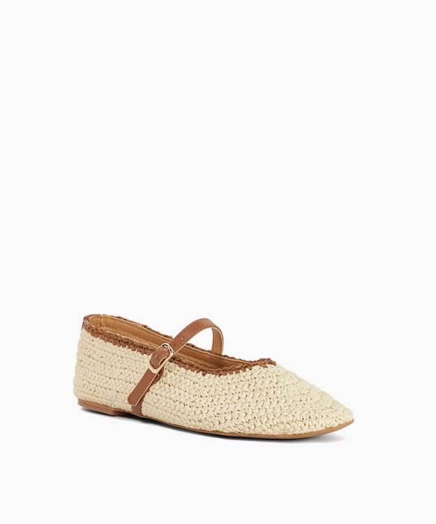 Haloha Natural - Raffia Mary-Janes