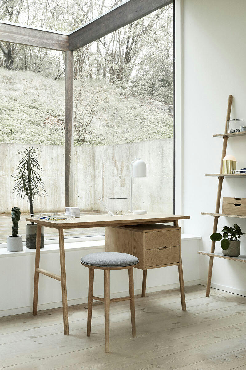 ARCHITECT - Bureau avec tiroirs en chêne FSC