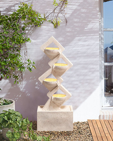 Fontaine de jardin SHEGAR LED Beige