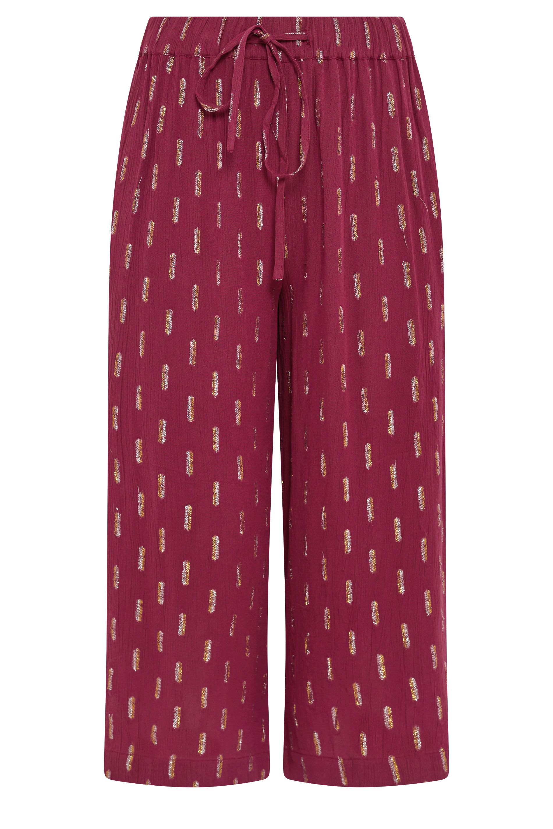 M&Co Foil Cropped Trousers