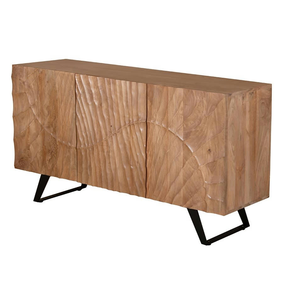 - Commode en manguier avec 3 portes