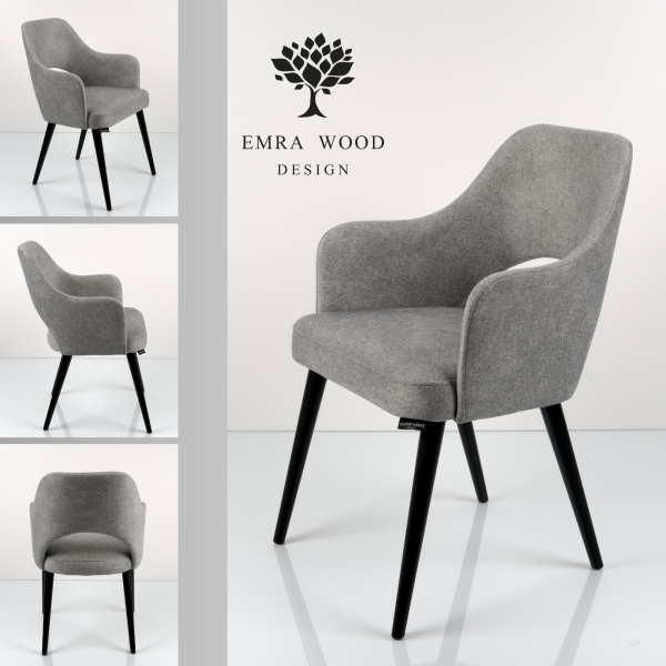 Emra Wood Deluxe KR-138 krzesło tk. STRONG-14 /czarny