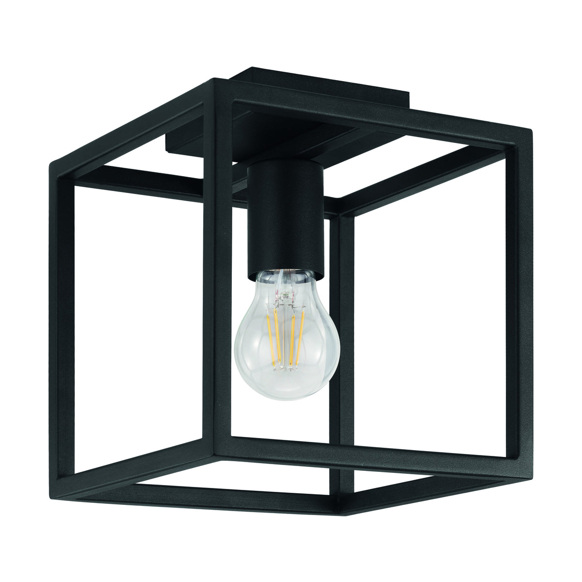 EGLO plafondlamp Eldrick - e27 - 20 cm - zwart